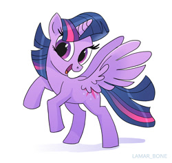 Size: 1227x1165 | Tagged: safe, artist:lamar_bone, imported from derpibooru, twilight sparkle, alicorn, female, rearing, simple background, solo, twilight sparkle (alicorn), white background