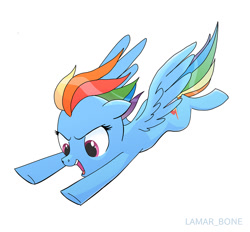Size: 1086x1007 | Tagged: safe, artist:lamar_bone, imported from derpibooru, rainbow dash, female, simple background, solo