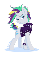 Size: 2500x3200 | Tagged: safe, artist:soulfulmirror, imported from derpibooru, rarity, pony, it isn't the mane thing about you, alternate hairstyle, female, high res, punk, raripunk, simple background, solo, transparent background