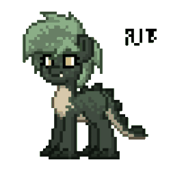 Size: 600x600 | Tagged: safe, artist:radical user 76, imported from derpibooru, oc, oc only, oc:ally-gator, alligator, pony, pony town, alligator pony, gator pony, gif, non-animated gif, pixel art, simple background, solo, transparent background