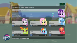 Size: 1366x768 | Tagged: safe, imported from derpibooru, rainbow dash, starlight glimmer, thorax, trixie, changedling, changeling, season 7, king thorax, points