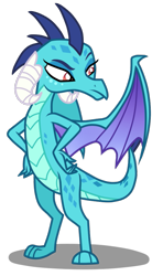 Size: 563x948 | Tagged: safe, artist:luchita27, imported from derpibooru, princess ember, dragon, dragoness, female, raised eyebrow, simple background, solo, transparent background, vector