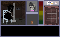 Size: 640x400 | Tagged: safe, artist:herooftime1000, imported from derpibooru, octavia melody, earth pony, pony, octavia in the underworld's cello, cello, chained, dungeon, imminent death, musical instrument, pixel art, prison, prisoner, sad