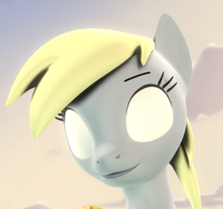 Size: 385x362 | Tagged: safe, artist:xppp1n, deleted from derpibooru, imported from derpibooru, derpy hooves, pony, 2spooky, 3d, blank eyes, creepy, solo, source filmmaker, spooky, white eyes