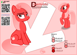 Size: 2200x1573 | Tagged: safe, artist:arifproject, imported from derpibooru, oc, oc only, oc:downvote, earth pony, pony, derpibooru, derpibooru ponified, downvote's downvotes, meta, movie accurate, ponified, reference sheet, simple background, solo, updated, vector