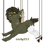 Size: 150x150 | Tagged: safe, artist:allieollie, imported from derpibooru, oc, oc only, oc:stitches needlekit, pony, animated, gif, simple background, solo, transparent background