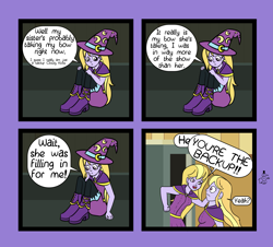 Size: 5575x5033 | Tagged: safe, artist:oneovertwo, imported from derpibooru, cloudy kicks, lavender lace, comic:lavender lace enemy of cloudy kicks, equestria girls, absurd resolution, background human, comic