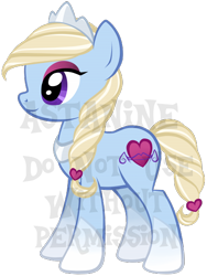 Size: 420x558 | Tagged: safe, artist:petraea, imported from derpibooru, oc, oc only, oc:prima tiara, earth pony, pony, female, mare, obtrusive watermark, simple background, solo, transparent background, vector, watermark