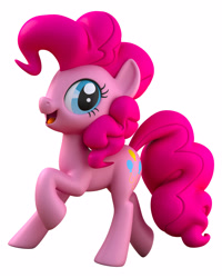 Size: 4000x5000 | Tagged: safe, artist:andrew hickinbottom, imported from derpibooru, pinkie pie, earth pony, pony, my little pony: the movie, 3d, female, mare, open mouth, raised hoof, simple background, solo, white background