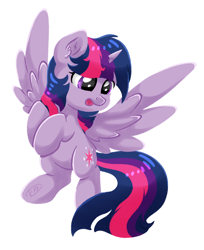 Size: 1522x1868 | Tagged: safe, artist:ruushiicz, imported from derpibooru, twilight sparkle, alicorn, pony, female, mare, open mouth, signature, simple background, solo, transparent background, twilight sparkle (alicorn)