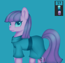 Size: 735x710 | Tagged: safe, artist:diamondsparkle7, imported from derpibooru, maud pie, earth pony, pony, color palette challenge, female, limited palette, mare, simple background, solo