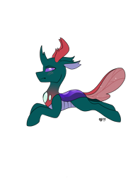 Size: 2400x3200 | Tagged: safe, artist:spindlespice, imported from derpibooru, pharynx, changedling, changeling, to change a changeling, blushing, lying down, male, prince pharynx, simple background, solo, transparent background