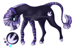 Size: 1125x743 | Tagged: safe, artist:bijutsuyoukai, imported from derpibooru, oc, oc only, oc:zircon, hybrid, zebroid, interspecies offspring, offspring, parent:ursa major, parent:zecora, simple background, solo, transparent background