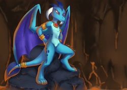 Size: 1528x1080 | Tagged: dead source, safe, artist:gabbslines, imported from derpibooru, princess ember, dragon, dragon lord ember, dragoness, female, solo