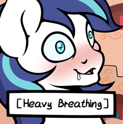 Size: 1017x1029 | Tagged: safe, artist:slavedemorto, edit, imported from derpibooru, shining armor, comic:candybits 2.1, cropped, descriptive noise, heavy breathing, reaction image