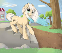 Size: 2270x1962 | Tagged: safe, artist:violentdreamsofmine, imported from derpibooru, oc, oc only, oc:blisser, earth pony, pony, female, mare, solo, tree