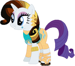 Size: 431x383 | Tagged: safe, artist:selenaede, artist:user15432, imported from derpibooru, rarity, pony, unicorn, base used, cleo de nile, clothes, cosplay, costume, crossover, ear piercing, earring, egyptian, egyptian pony, female, hasbro, jewelry, mare, mattel, monster high, mummy, piercing, sandals, solo