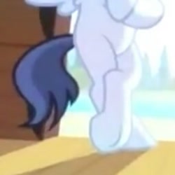 Size: 255x255 | Tagged: safe, imported from derpibooru, screencap, rumble, pegasus, pony, marks and recreation, bipedal, colt, cropped, hooves, legs, male, pictures of legs, solo, underhoof