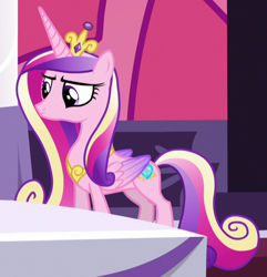 Size: 632x655 | Tagged: safe, imported from derpibooru, screencap, princess cadance, alicorn, pony, princess spike (episode), cropped, female, folded wings, mare, solo, wings