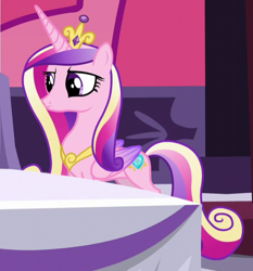 Size: 560x600 | Tagged: safe, imported from derpibooru, screencap, princess cadance, alicorn, pony, princess spike (episode), cropped, female, folded wings, mare, solo, wings