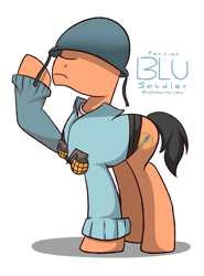 Size: 2000x2700 | Tagged: safe, artist:graytyphoon, imported from derpibooru, pony, ponified, soldier, solo, team fortress 2