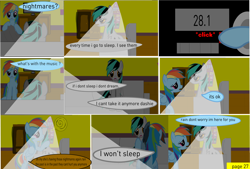 Size: 8000x5423 | Tagged: safe, artist:closingrain, artist:mellowbomb, imported from derpibooru, rainbow dash, oc, oc:closingrain, comic:calamity fateful, 1000 hours in ms paint, absurd resolution, comic, dialogue