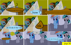 Size: 6974x4425 | Tagged: safe, artist:closingrain, artist:mellowbomb, imported from derpibooru, rainbow dash, comic:calamity fateful, 1000 hours in ms paint, absurd resolution, comic, dialogue