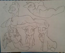 Size: 2238x1836 | Tagged: safe, artist:gleamydreams, derpibooru exclusive, imported from derpibooru, pegasus, pony, heart, hearts and hooves day, letter, sketch, sketch dump, spread wings, traditional art, wings, wip