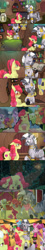 Size: 1500x8400 | Tagged: safe, artist:tejedora, imported from derpibooru, apple bloom, applejack, big macintosh, caramel, diamond tiara, grand pear, granny smith, pinkie pie, rainbow dash, scootaloo, silver spoon, spike, sweetie belle, zecora, dragon, earth pony, pegasus, pony, unicorn, zebra, age difference, blushing, book, candle, caramac, cauldron, chest fluff, comic, crying, cutie mark, earth, female, lesbian, male, older, older apple bloom, older diamond tiara, older scootaloo, older silver spoon, older spike, older sweetie belle, plant, rain, scootiara, shipping, teacher and student, the cmc's cutie marks, zecobloom, zecora's hut