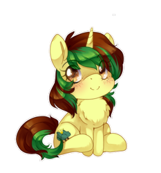 Size: 500x537 | Tagged: safe, artist:loyaldis, imported from derpibooru, oc, oc only, oc:northern spring, unicorn, chest fluff, cute, female, freckles, simple background, sitting, solo, transparent background