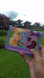 Size: 3264x1836 | Tagged: safe, imported from derpibooru, applejack, fluttershy, pinkie pie, rainbow dash, rarity, twilight sparkle, alicorn, bali, hand, indonesia, indonesian, irl, photo, scenery, stock vector, temple, twilight sparkle (alicorn), vacation, wallet