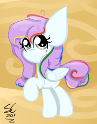 Size: 530x672 | Tagged: safe, artist:sugarcloud12, imported from derpibooru, oc, oc only, oc:iris swirl, pegasus, pony, female, filly, solo