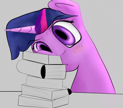 Size: 1622x1430 | Tagged: safe, artist:camper, imported from derpibooru, twilight sparkle, blushing, book