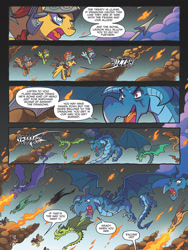 Size: 768x1024 | Tagged: safe, artist:tonyfleecs, idw, imported from derpibooru, flash magnus, amphiptere, dragon, pegasus, pony, legends of magic, spoiler:comic, spoiler:comiclom10, comic, male, official comic, preview, royal legion, stallion
