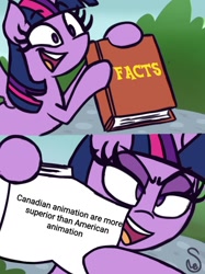 Size: 1080x1442 | Tagged: safe, artist:quarium edits, edit, imported from derpibooru, twilight sparkle, alicorn, ed edd n eddy, exploitable meme, facts, grammar error, meme, twilight sparkle (alicorn), twilight's fact book