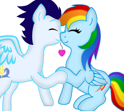 Size: 4543x4081 | Tagged: safe, artist:delphina34, artist:stockingstreams, edit, imported from derpibooru, rainbow dash, soarin', pony, absurd resolution, colored, female, heart, male, shipping, simple background, soarindash, straight, transparent background