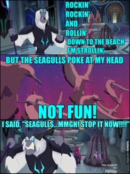 Size: 604x807 | Tagged: safe, edit, edited screencap, imported from derpibooru, screencap, storm king, tempest shadow, twilight sparkle, alicorn, seagull, my little pony: the movie, bad lip reading, dialogue, fantasia, fantasia 2000, image macro, meme, pines of rome, song reference, star wars, twilight sparkle (alicorn)