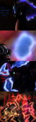 Size: 611x2036 | Tagged: safe, artist:inightmaremoon, imported from derpibooru, nightmare moon, alicorn, pony, ask the colt, fanfic:silent ponyville, comic, tumblr