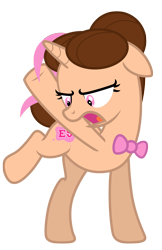 Size: 4285x6604 | Tagged: safe, artist:estories, imported from derpibooru, oc, oc only, oc:pink rose, oc:think pink, pony, unicorn, absurd resolution, bowtie, female, mare, rule 63, simple background, solo, transparent background, vector