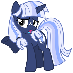 Size: 5972x5992 | Tagged: safe, artist:estories, imported from derpibooru, oc, oc only, oc:silverlay, original species, pony, unicorn, absurd resolution, female, mare, open mouth, simple background, solo, transparent background, umbra pony, vector