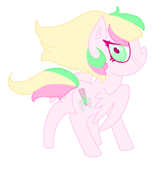 Size: 963x1019 | Tagged: safe, artist:officialawkwardalien, derpibooru exclusive, imported from derpibooru, oc, oc only, oc:glowstick aero, pegasus, pony, female, looking at you, ms paint, ponysona