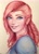 Size: 2166x3017 | Tagged: safe, artist:colorpaletpony, artist:colorpalette-art, imported from derpibooru, pinkie pie, human, clothes, female, humanized, signature, solo, traditional art