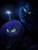 Size: 3600x4800 | Tagged: safe, artist:colorpaletpony, artist:colorpalette-art, imported from derpibooru, nightmare moon, princess luna, alicorn, pony, absurd resolution, armor, darkness, duality, glowing horn, gritted teeth, light, signature, sweat