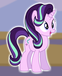 Size: 289x354 | Tagged: safe, imported from derpibooru, starlight glimmer, unicorn, eyes open, female, happy, open mouth, solo, starsue