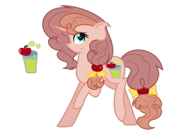 Size: 1566x1206 | Tagged: safe, artist:theapplebeauty, imported from derpibooru, oc, oc only, oc:sugar sweet butter, pony, unicorn, female, mare, offspring, parent:big macintosh, parent:sugar belle, parents:sugarmac, simple background, solo, transparent background