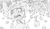 Size: 1120x642 | Tagged: safe, artist:prismspark, derpibooru exclusive, imported from derpibooru, applejack, earth pony, pony, apple, black and white, cowboy hat, female, food, grayscale, hat, monochrome, ms paint, open mouth, perspective, running, scared, simple background, solo, tree, white background