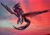 Size: 2881x2000 | Tagged: safe, artist:lara, imported from derpibooru, king sombra, alicorn, alicornified, armor, cloud, epic, flying, looking at you, magic, male, race swap, red sky, sky, solo, sombracorn, spread wings, wings