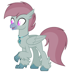 Size: 1672x1692 | Tagged: safe, artist:diamond-chiva, deleted from derpibooru, imported from derpibooru, oc, oc only, oc:stormwing, classical hippogriff, hippogriff, feathered fetlocks, jewelry, male, necklace, simple background, solo, transparent background