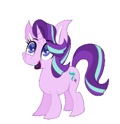 Size: 725x753 | Tagged: safe, artist:lil miss jay, imported from derpibooru, starlight glimmer, pony, unicorn, animated, chibbers, chibi, cute, dancing, female, glimmerbetes, heart eyes, mare, simple background, smiling, solo, transparent background, wingding eyes
