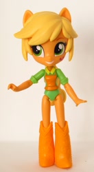 Size: 775x1410 | Tagged: safe, artist:whatthehell!?, imported from derpibooru, applejack, equestria girls, boots, clothes, doll, equestria girls minis, hat, irl, photo, shoes, toy